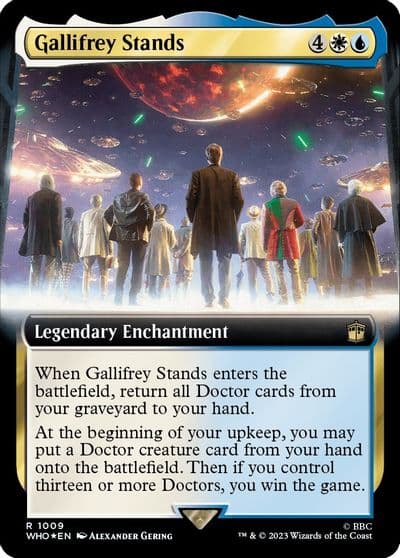 Gallifrey Stands Extended Art Surge Foil Universes Beyond: Doctor Who Magic card