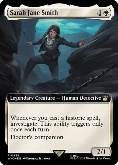 Sarah Jane Smith Extended Art Surge Foil Universes Beyond: Doctor Who Magic card