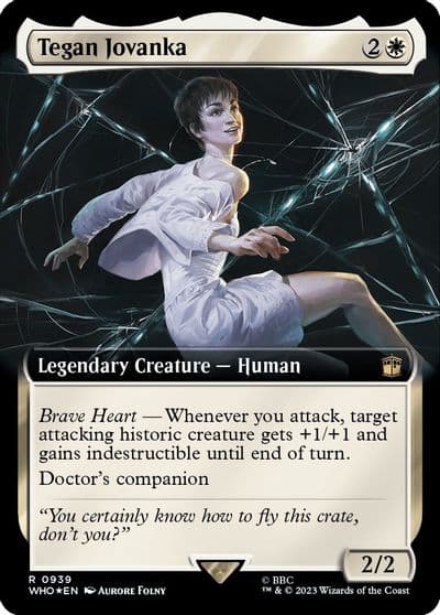 Tegan Jovanka Extended Art Surge Foil Universes Beyond: Doctor Who Magic card