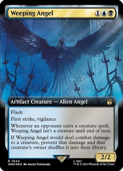 Weeping Angel Extended Art Surge Foil Universes Beyond: Doctor Who Magic card
