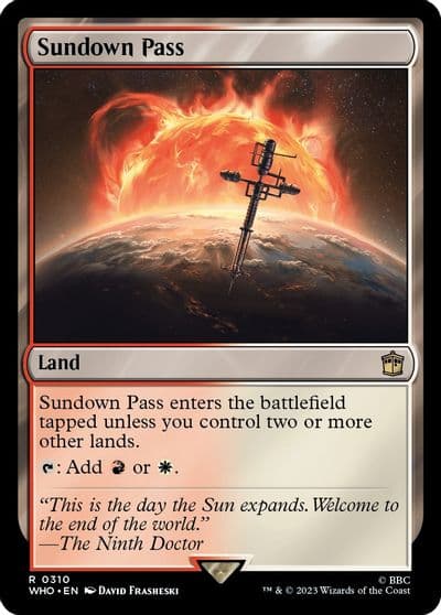 Sundown Pass Universes Beyond: Doctor Who Magic card