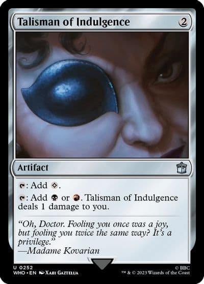 Talisman of Indulgence Universes Beyond: Doctor Who Magic card