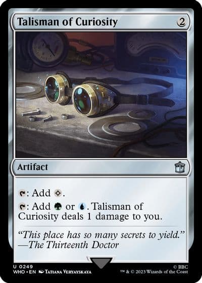 Talisman of Curiosity Universes Beyond: Doctor Who Magic card