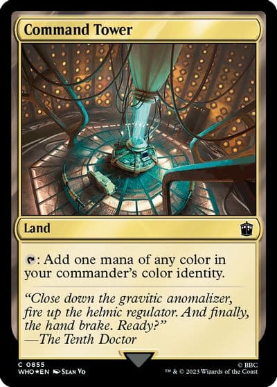 Command Tower 0855 Surge Foil Universes Beyond: Doctor Who Magic card