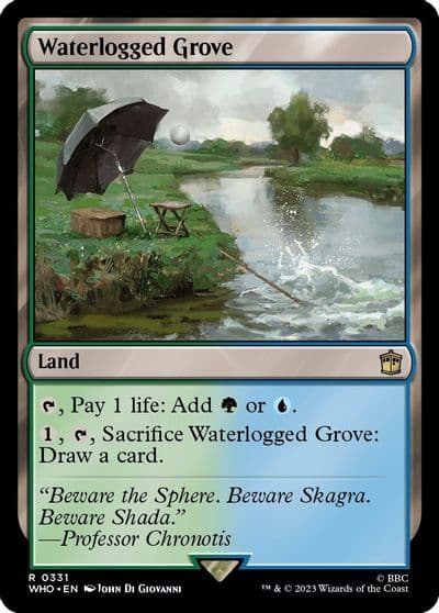 Waterlogged Grove Universes Beyond: Doctor Who Magic card