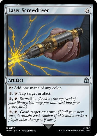 Laser Screwdriver Universes Beyond: Doctor Who Magic card