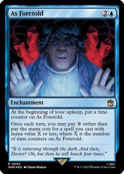 As Foretold Surge Foil Universes Beyond: Doctor Who Magic card