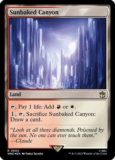 Sunbaked Canyon Surge Foil Universes Beyond: Doctor Who Magic card