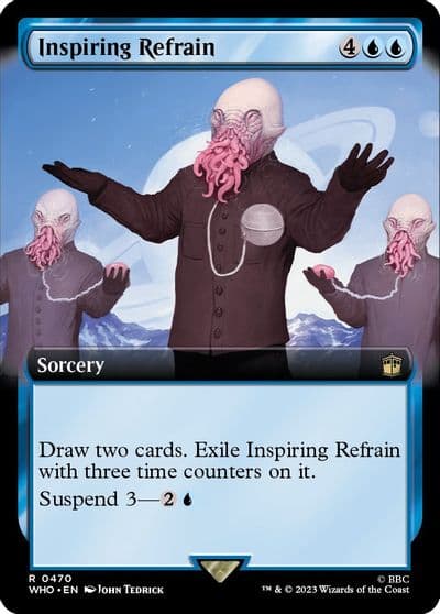 Inspiring Refrain Extended Art Universes Beyond: Doctor Who Magic card