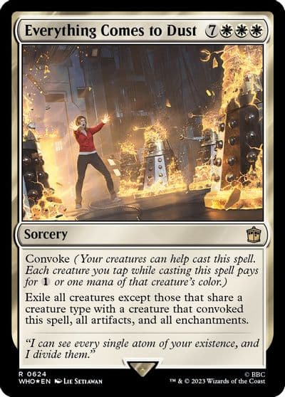 Everything Comes to Dust Surge Foil Universes Beyond: Doctor Who Magic card