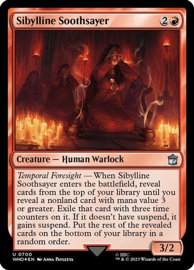 Sibylline Soothsayer Surge Foil Universes Beyond: Doctor Who Magic card