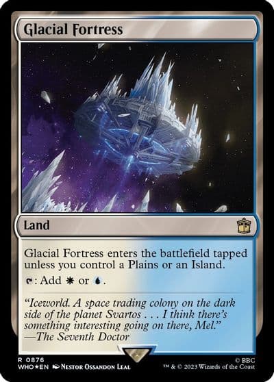 Glacial Fortress Surge Foil Universes Beyond: Doctor Who Magic card