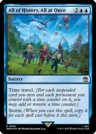 All of History All at Once Surge Foil Universes Beyond: Doctor Who Magic card