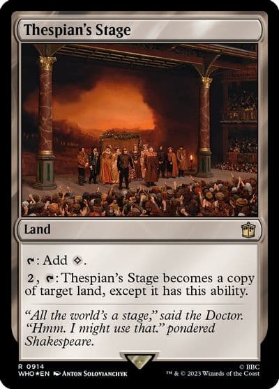 Thespians Stage Surge Foil Universes Beyond: Doctor Who Magic card