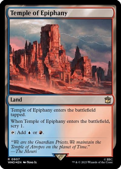 Temple of Epiphany Surge Foil Universes Beyond: Doctor Who Magic card