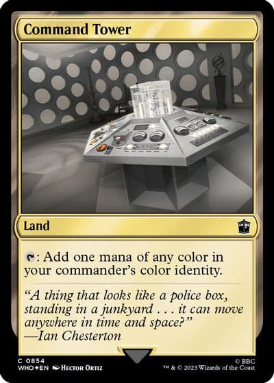Command Tower 0854 Surge Foil Universes Beyond: Doctor Who Magic card