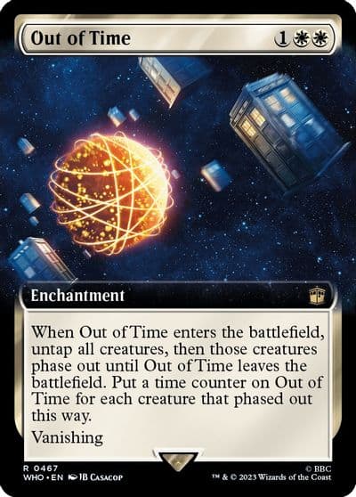 Out of Time Extended Art Universes Beyond: Doctor Who Magic card