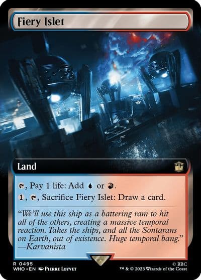 Fiery Islet Extended Art Universes Beyond: Doctor Who Magic card
