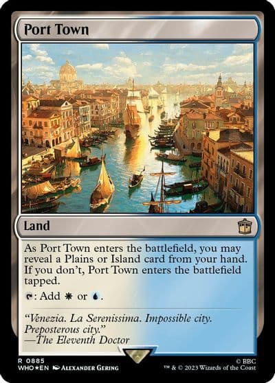 Port Town Surge Foil Universes Beyond: Doctor Who Magic card