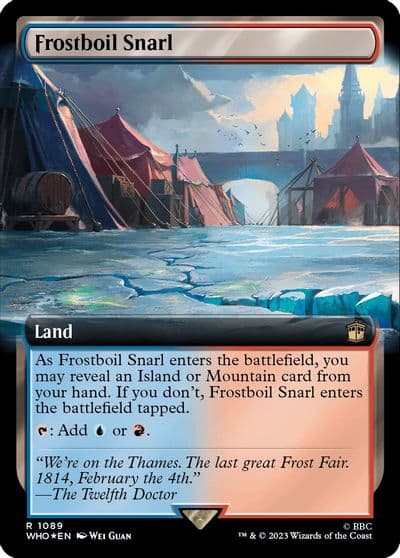 Frostboil Snarl Extended Art Surge Foil Universes Beyond: Doctor Who Magic card