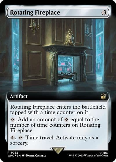 Rotating Fireplace Extended Art Surge Foil Universes Beyond: Doctor Who Magic card