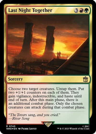 Last Night Together Surge Foil Universes Beyond: Doctor Who Magic card