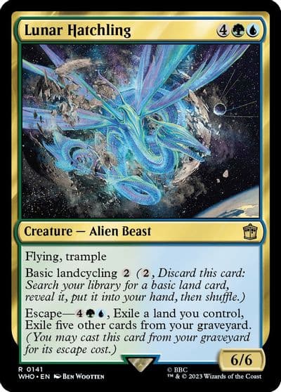 Lunar Hatchling Universes Beyond: Doctor Who Magic card