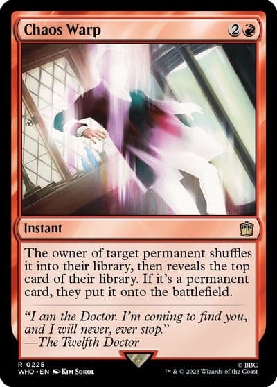 Chaos Warp Universes Beyond: Doctor Who Magic card