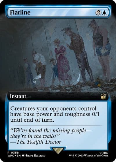 Flatline Extended Art Universes Beyond: Doctor Who Magic card