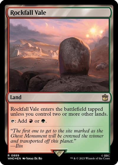 Rockfall Vale Surge Foil Universes Beyond: Doctor Who Magic card