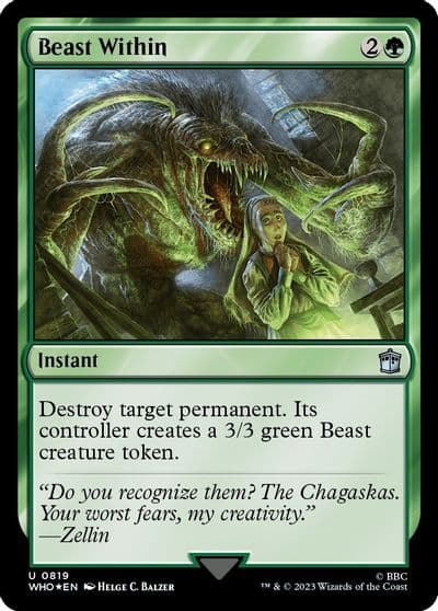 Beast Within Surge Foil Universes Beyond: Doctor Who Magic card