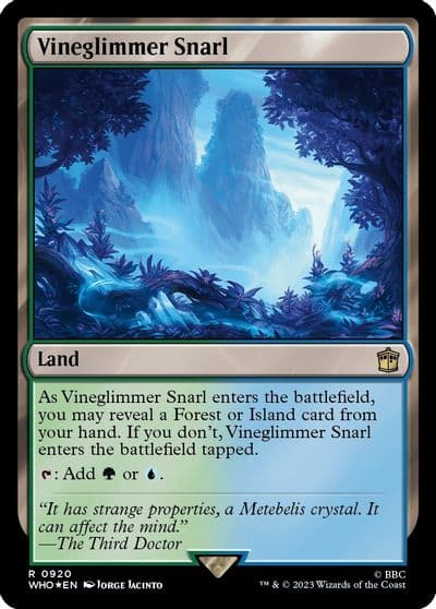 Vineglimmer Snarl Surge Foil Universes Beyond: Doctor Who Magic card