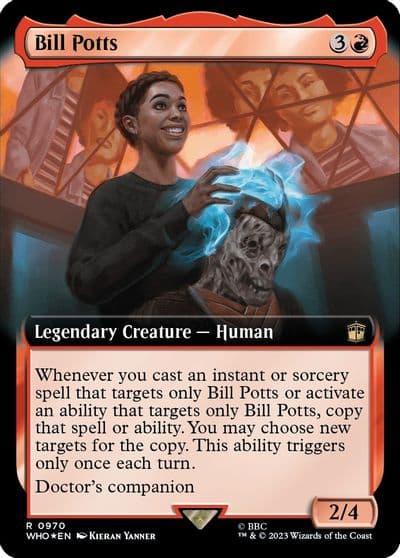 Bill Potts Extended Art Surge Foil Universes Beyond: Doctor Who Magic card