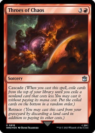 Throes of Chaos Surge Foil Universes Beyond: Doctor Who Magic card