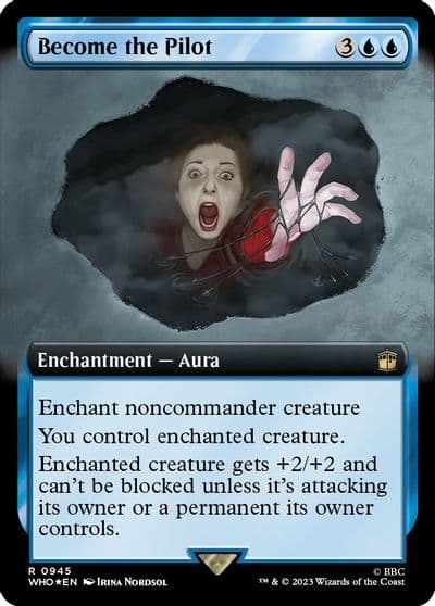 Become the Pilot Extended Art Surge Foil Universes Beyond: Doctor Who Magic card