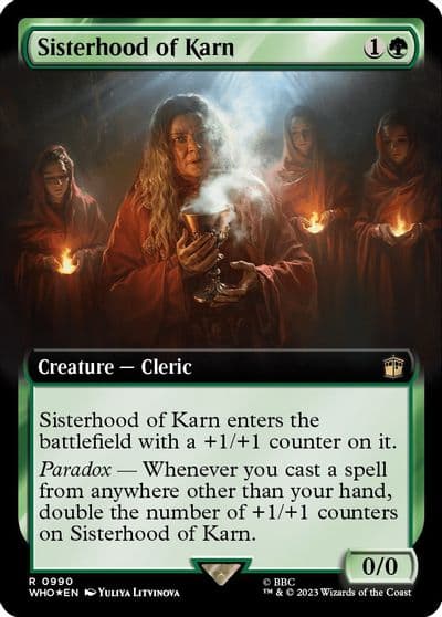 Sisterhood of Karn Extended Art Surge Foil Universes Beyond: Doctor Who Magic card