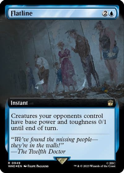 Flatline Extended Art Surge Foil Universes Beyond: Doctor Who Magic card