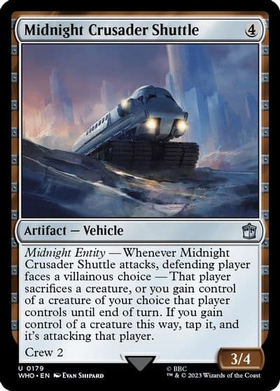 Midnight Crusader Shuttle Universes Beyond: Doctor Who Magic card