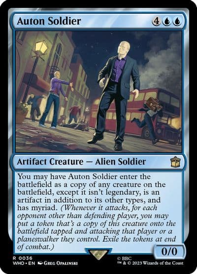 Auton Soldier Universes Beyond: Doctor Who Magic card