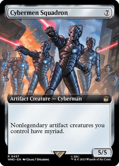 Cybermen Squadron Extended Art Universes Beyond: Doctor Who Magic card