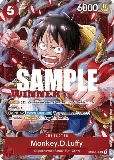 MonkeyDLuffy Winner Pack Vol 5 One Piece Promotion Cards One Piece card