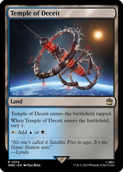 Temple of Deceit Universes Beyond: Doctor Who Magic card