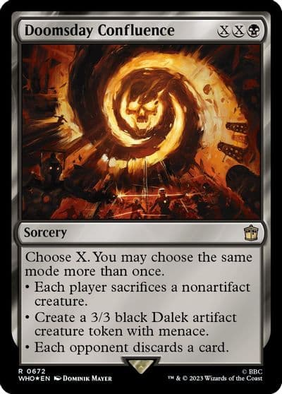 Doomsday Confluence Surge Foil Universes Beyond: Doctor Who Magic card