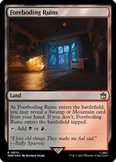 Foreboding Ruins Surge Foil Universes Beyond: Doctor Who Magic card
