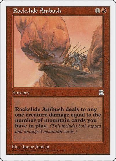 Rockslide Ambush Portal Three Kingdoms Magic card