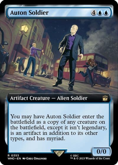 Auton Soldier Extended Art Universes Beyond: Doctor Who Magic card