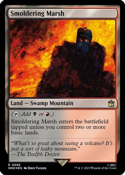 Smoldering Marsh Surge Foil Universes Beyond: Doctor Who Magic card