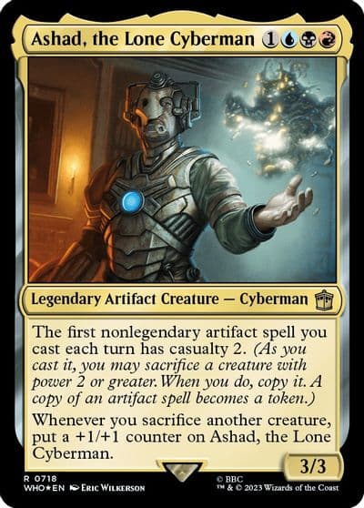 Ashad the Lone Cyberman Surge Foil Universes Beyond: Doctor Who Magic card