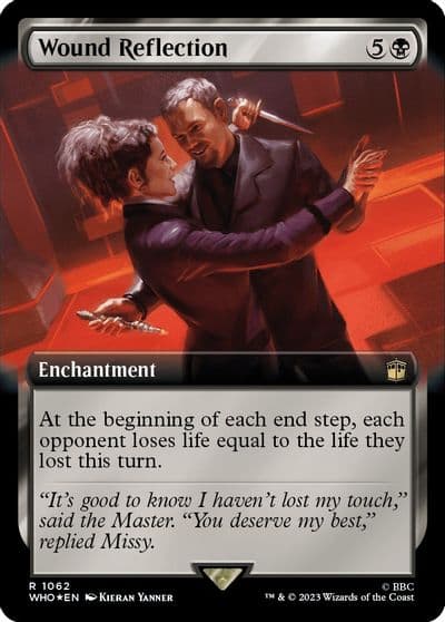 Wound Reflection Extended Art Surge Foil Universes Beyond: Doctor Who Magic card
