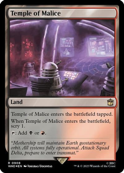Temple of Malice Surge Foil Universes Beyond: Doctor Who Magic card